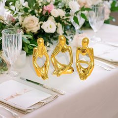 Dazzling Decor Luxurious Golden Abstract Thinker Statue - Dazzling Decor