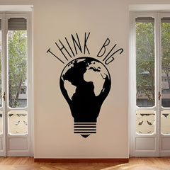 Dazzling Decor Think Big Light Bulb Motivational Art - Dazzling Decor