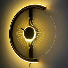 Dazzling Decore Warm Silent Neon Clock