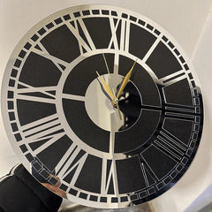 Dazzling Decore Majestic Black Roman Clock